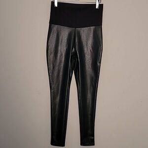 Hatch maternity faux vegan leather leggings